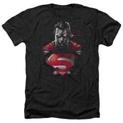 Superman - Mens Heat Vision Charged Heather T-Shirt