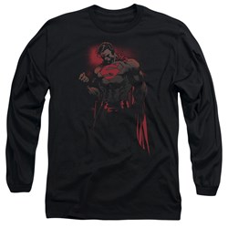 Superman - Mens Red Son Long Sleeve Shirt In Black