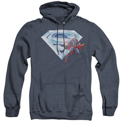 Superman - Mens Superman & Crystal Logo Hoodie