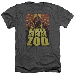 Superman - Mens Zod Poster T-Shirt In Charcoal