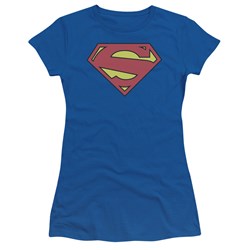 Superman - Womens New 52 Shield T-Shirt In Royal