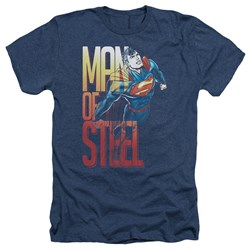 Superman - Mens Steel Flight T-Shirt In Navy