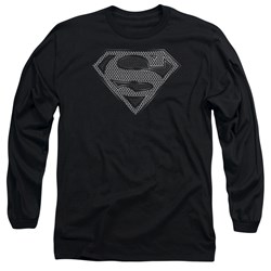 Superman - Mens Chainmail Long Sleeve Shirt In Black