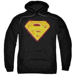 Superman - Mens Hot Steel Shield Hoodie