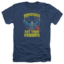 Superman - Mens Veggie Power T-Shirt In Navy