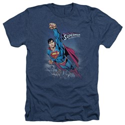 Superman - Mens Twilight Flight T-Shirt In Navy