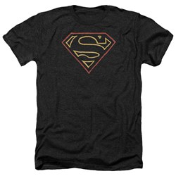 Superman - Mens Colored Shield Heather T-Shirt