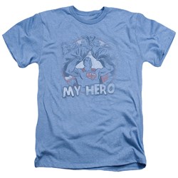 Superman - Mens My Hero T-Shirt In Light Blue