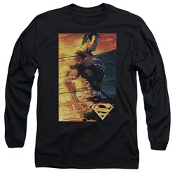 Superman - Mens Fireproof Long Sleeve Shirt In Black
