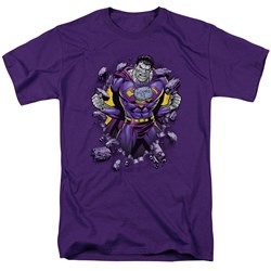 Superman - Mens Bizzaro Breakthrough T-Shirt In Purple