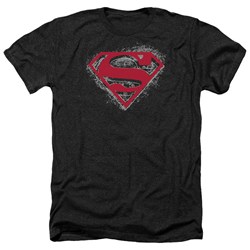 Superman - Mens Hardcore Noir Shield Heather T-Shirt