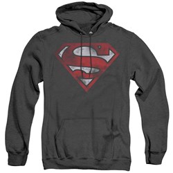 Superman - Mens War Torn Shield Hoodie