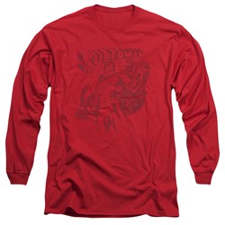 Superman - Mens Code Red Longsleeve T-Shirt