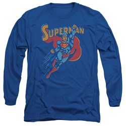 Superman - Mens Life Like Action Longsleeve T-Shirt