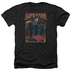 Superman - Mens Head Bang Heather T-Shirt