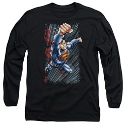 Superman - Mens Faster Than Longsleeve T-Shirt