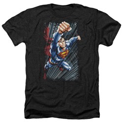 Superman - Mens Faster Than Heather T-Shirt