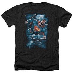 Superman - Mens Stormy Flight Heather T-Shirt