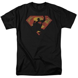 Superman - Mens S Shield Knockout T-Shirt
