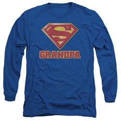 Superman - Mens Super Grandpa Longsleeve T-Shirt