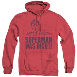 Superman - Mens Was Right Hoodie