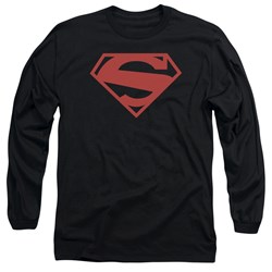 Superman - Mens 52 Red Block Longsleeve T-Shirt