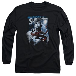 Superman - Mens Protect Earth Long Sleeve T-Shirt
