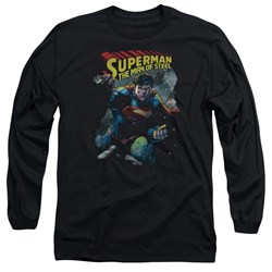 Superman - Mens Through The Rubble Long Sleeve T-Shirt