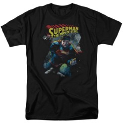 Superman - Mens Through The Rubble T-Shirt