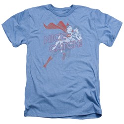 Superman - Mens Nice Catch Heather T-Shirt