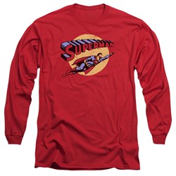 Superman - Mens Fly By Long Sleeve T-Shirt