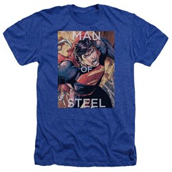 Superman - Mens Flight Of Steel Heather T-Shirt