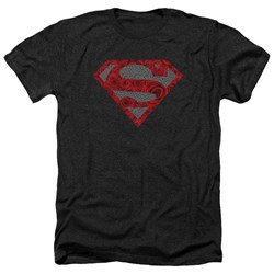 Superman - Mens Elephant Rose Shield Heather T-Shirt