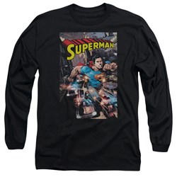 Superman - Mens Action One Long Sleeve T-Shirt