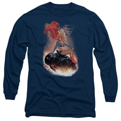Superman - Mens Ride It Out Long Sleeve T-Shirt