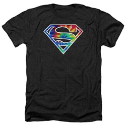 Superman - Mens Superman Tie Dye Logo Heather T-Shirt