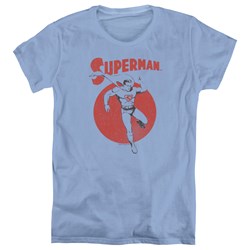 Superman - Womens Vintage Sphere T-Shirt