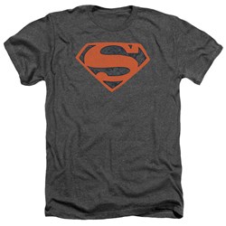 Superman - Mens Vintage Shield Collage Heather T-Shirt