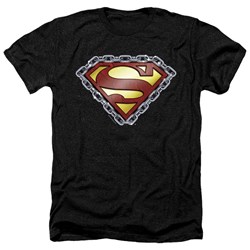 Superman - Mens Chained Shield Heather T-Shirt