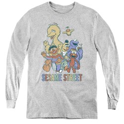 Sesame Street - Youth Colorful Group Long Sleeve T-Shirt