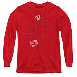 Sesame Street - Youth Elmo Loves You Long Sleeve T-Shirt