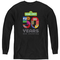 Sesame Street - Youth 50 Years Logo Long Sleeve T-Shirt