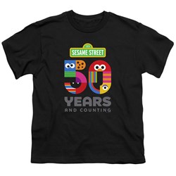 Sesame Street - Youth 50 Years Logo T-Shirt