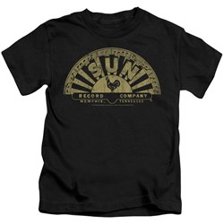 Sun Records - Tattered Logo Little Boys T-Shirt In Black