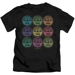 Sun Records - Rocking Color Block Little Boys T-Shirt In Black