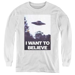 X-Files - Youth Believe Poster Long Sleeve T-Shirt