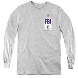 X-Files - Youth Mulder Badge Long Sleeve T-Shirt