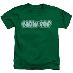 Tootsie Roll - Blow Pop Logo Juvee T-Shirt In Kelly Green