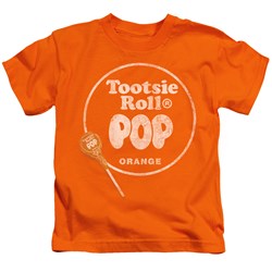 Tootsie Roll - Pop Logo Orange Juvee T-Shirt In Orange