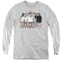 Three Stooges - Youth Nyuk Dynasty Long Sleeve T-Shirt